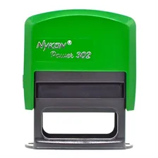 Carimbos Personalizados Para Profissional Da Área Da Saúde Cor da tinta Preto Cor do exterior Verde Foto mini 1