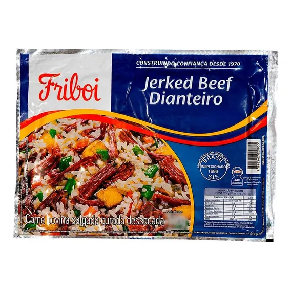 Carne Jerked Beef Friboi 1 Kg Dianteiro Seca Sol Foto 1