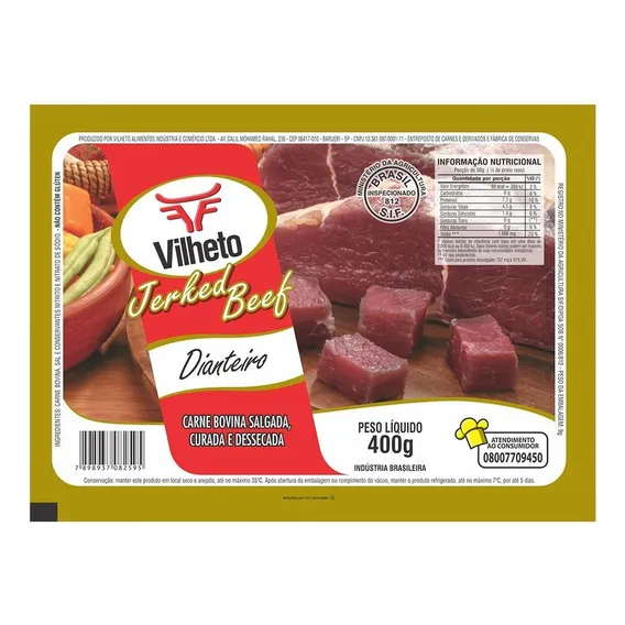 Carne Seca Dianteiro Vilheto 400g Foto 1