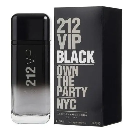Carolina Herrera 212 Vip Black Eau De Parfum Masculino 200ml Foto 1
