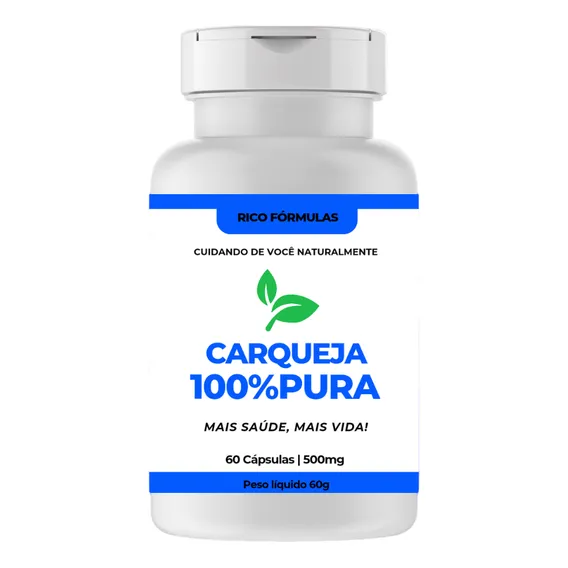 Carqueja 100% Pura 60 Cápsulas De 500mg Sabor Sem Sabor Foto 1