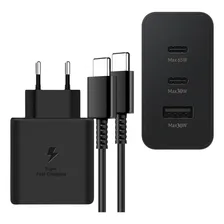 Carregador 2x Usb-c Pd 65w + 30w + Usb-a 30w C/ Cabo Usb-c/c Foto  mini 1