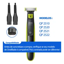Carregador 4,3v para Maquina aparador barbeador Philips One Blade OneBlade Qp2521 Qp2510 Qp2520 Qp2522 Foto mini  2