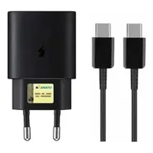 Carregador 45w Para Samsung Tipo C S9 S10 S20 S21 Note Cor Preto Foto mini  2
