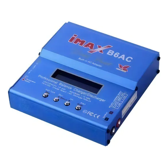 Carregador Balanceador Lipo Imax B6ac Com Fonte 80w Embutida Voltagem De Entrada 100 A 240 Volts Foto 1
