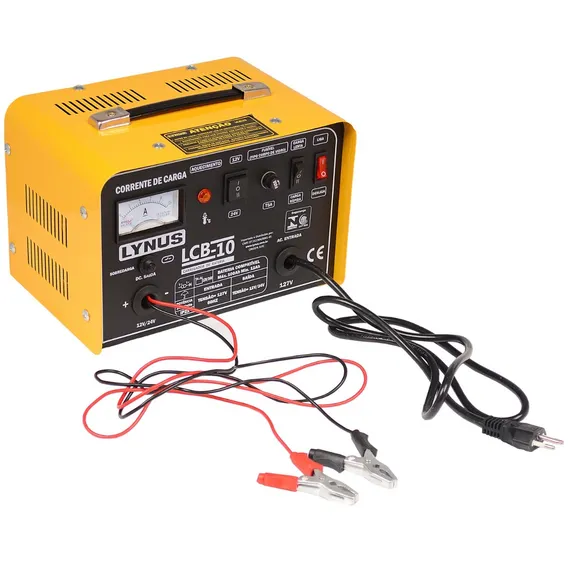 Carregador Bateria 10a Analogico 12v/24v Lynus Lcb-10 Foto 1