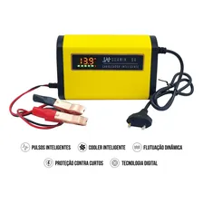 Carregador Bateria 12v 6a Auxiliar Partida Carro VoltÃmetro Foto mini 4