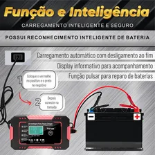 Carregador Bateria 12v Até 100 Amperes Carro Moto Caminhão Foto mini 4