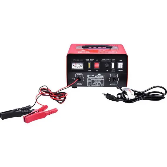 Carregador Bateria Cb16s 220v Portátil Worker Foto 1
