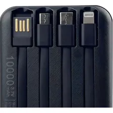 Carregador Bateria Power Bank Com 4 Cabo 10000mah Portatil Foto mini 4