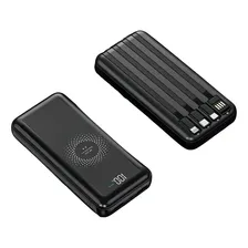 Carregador Bateria Power Bank Com 4 Cabo 10000mah Portatil Foto mini  3