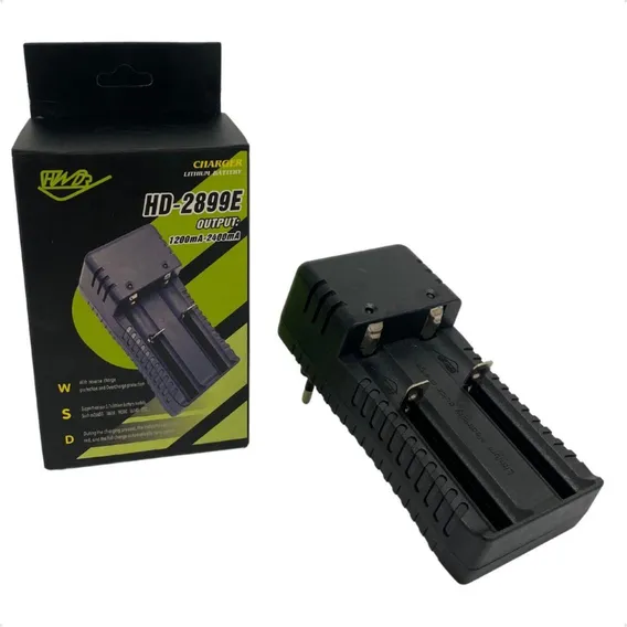 Carregador Bateria Recarregavel Bivolt 18500 18650 22650 266 Foto 1