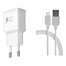 Carregador + Cabo Para LG Q6 K22 K40 K8 K9 K10 K11 K12 V10 Cor Branco Foto mini 1