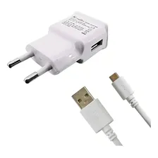 Carregador + Cabo Para LG Q6 K22 K40 K8 K9 K10 K11 K12 V10 Cor Branco Foto mini 4