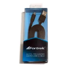 Carregador Celular Turbo Cabo 1,80m Usb Micro Fortrek Preto Foto  mini 1