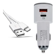 Carregador Celular Veicular 2 Usb Cabo Android V8 Turbo Foto mini  2