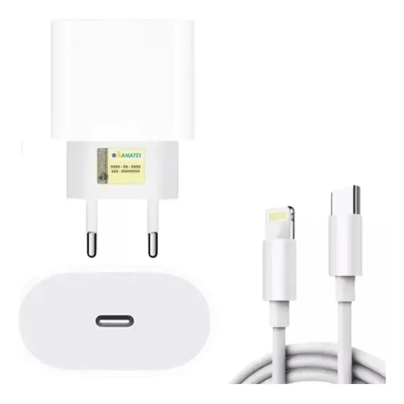 Carregador CompatÃvel Com Apple Carregador turbo Carregamento rapido Carregador Fast Fonte Usb-c 20w Turbo CompatÃvel 8 X Xr 11 12 12 Pro 13 13 Pro 13 Pro Max 14 14 Pro 14 Pro Max daggerpillar Foto 1