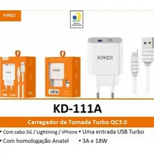 Carregador Completo Lightning Turbo Power Kaidi Foto  mini 1
