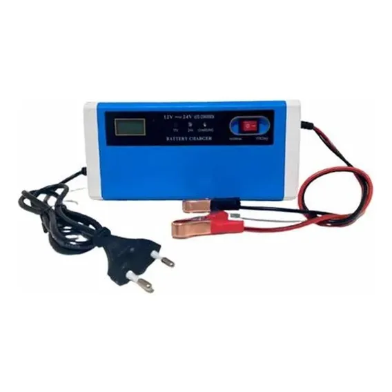 Carregador De Bateria Carro Bivolt 12v/24v 10a 120w Led Foto 1