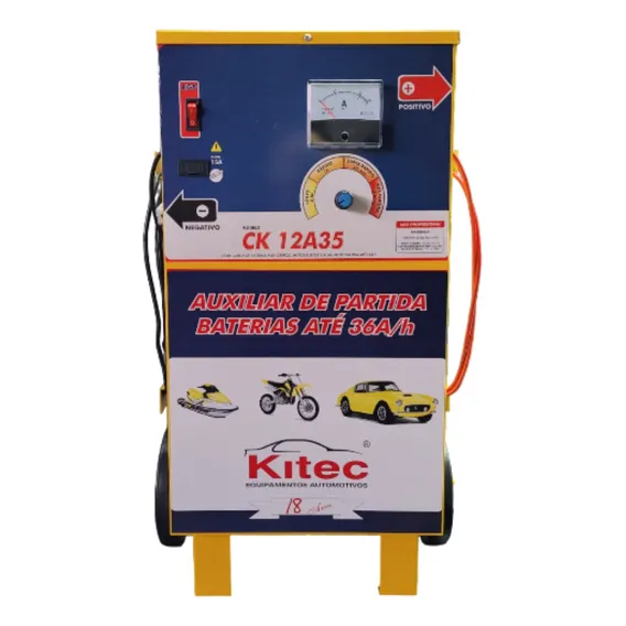Carregador De Baterias 12v 35a Com Carrinho - Kitec-ck12a35c Foto 1