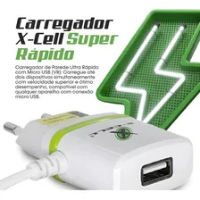 Carregador De Celular Ultra Rápido Usb Turbo 2.8a Xcell V8 Foto mini 1