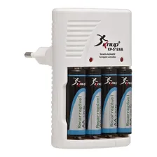 Carregador De Pilhas Recarregáveis + 4 Pilhas Aa Bivolt Knup Foto mini 4