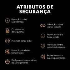 Carregador De Pilhas Recarregáveis Duracell Aa/aaa Com 4 Aa Foto mini 3