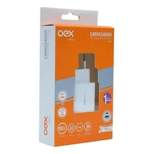 Carregador De Tomada Usb+usb-c (pd) Oex Cg206 Branco Foto mini 2