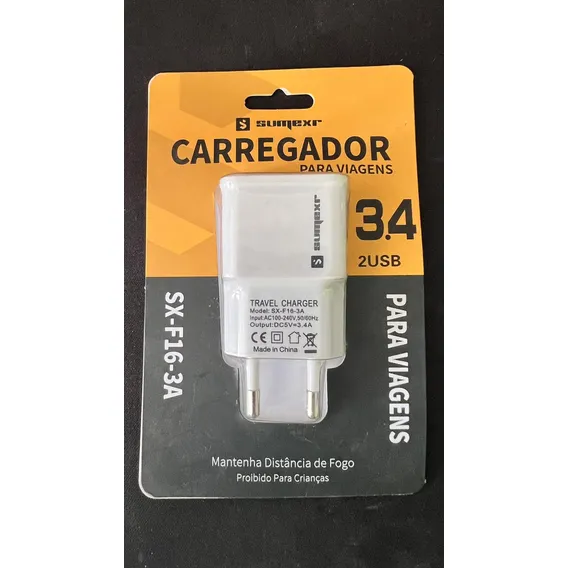 Carregador Duplo De Parede Turbo 2 Entradas Usb Carga Rápida Foto 1