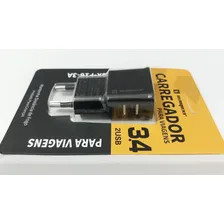 Carregador Duplo De Parede Turbo 2 Entradas Usb Carga Rápida Foto mini  3