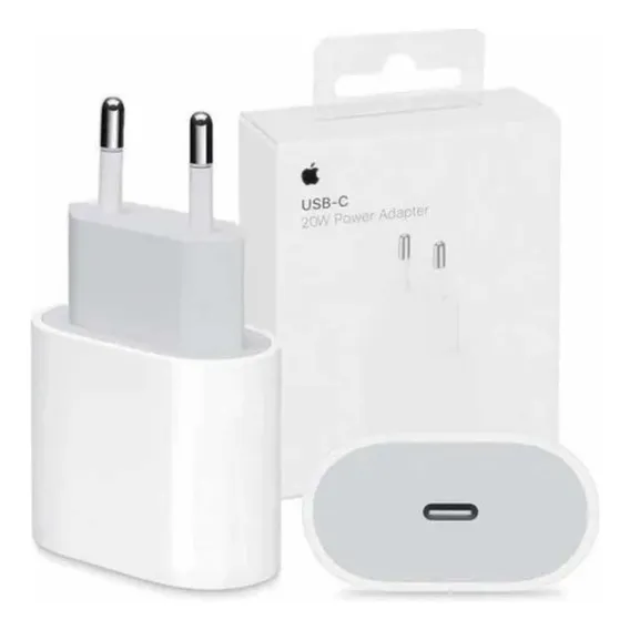 Carregador Fonte Apple 20w iPhone X 11 12 13 14 Cor Branco Foto 1