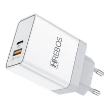 Carregador Fonte Para Celular Usb Tipo C + USB 20w turbo para iPhone Samsung Xiaomi Foto mini 1
