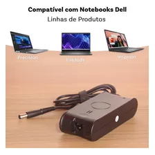 Carregador Fonte Para Notebook Dell Inspiron Latitude Vostro Precision 90w 19.5v Pino 7.4 Foto mini  2