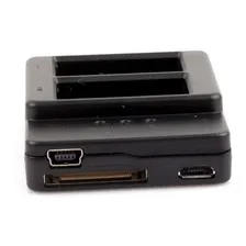 Carregador Gopro Hero3 - Duplo Mini E Micro Usb Foto mini 3