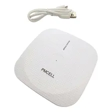 Carregador Indução Sem Fio Wireless Para Android iPhone Cor Branco Foto mini 2