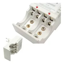 Carregador Para 4 Pilhas Recarregáveis 2a 3a 2 Baterias 9v Foto mini 2