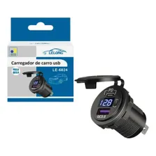 Carregador para carro Lelong LE-6824 color negro Foto mini  3