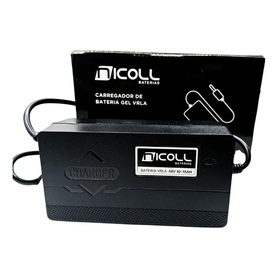 Carregador Para Duos Bicicleta Elétrica 48v Nicoll Flutuant Foto 1