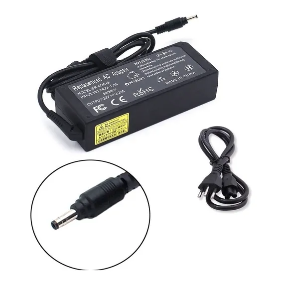 Carregador Para Lenovo Ideapad 110-15ibr 20v 45w Cor Preto Foto 1
