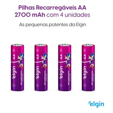 Carregador Pilha Aa/aaa/9v + 8 Pilha Recarregável Aa 2700 Foto mini 4