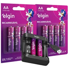 Carregador Pilha Aa/aaa/9v + 8 Pilha Recarregável Aa 2700 Foto mini 1