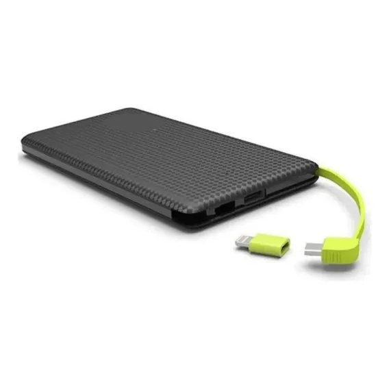 Carregador Portatil Celular iPhone Samsung Bateria 5000mha Cor Preto Foto 1