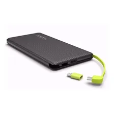 Carregador Portatil Pineng 10.000mah Powerbank Slim Cor Preto/branco Foto mini 3