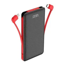 Carregador Portátil Power Bank Lucky 10000mah 3 Modelos Led Foto mini 1