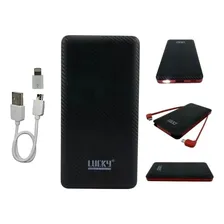 Carregador Portátil Power Bank Lucky 10000mah 3 Modelos Led Foto mini 4