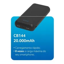 Carregador Portatil Power Bank Multilaser 20000 Mah Cb144 Foto mini 2