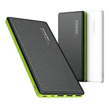 Carregador Portátil Power Bank Pineng Cor Branco 10000 mAh com adaptador pra iPhone Foto mini  2