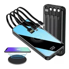Carregador Portátil Power Bank Sem Fio Indução Foto mini 1