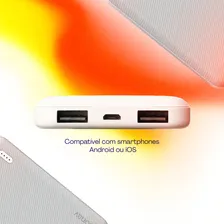 Carregador Portátil Powerbank 5000mah Geonav Branco Foto mini 4