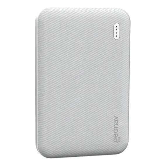 Carregador Portátil Powerbank 5000mah Geonav Branco Foto 1